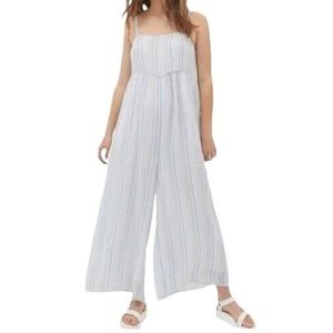 Urban Outfitters flowy pastel striped jumpsuit